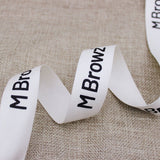 Custom Polyster Herringbone Ribbon with Logo – Personalized Printed Ribbon for Branding & Packaging | 100 Yards/Roll | Laribbons Custom - laribbons Custom Shop