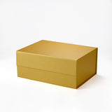 Half Lid Foldable Gift Box – 9.25×6.7×4 in | Collapsible Cardboard Box | Laribbons Custom