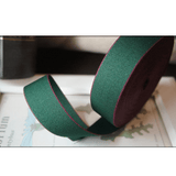 Classic Christmas Ribbon – Deep Green with Burgundy Edges | 1" x 10 Yards Roll, Premium Holiday Gift Wrapping & Décor | Laribbons Custom