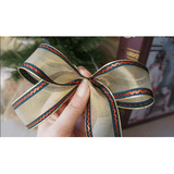 Gold Mesh Wired Christmas Ribbon – 1.5