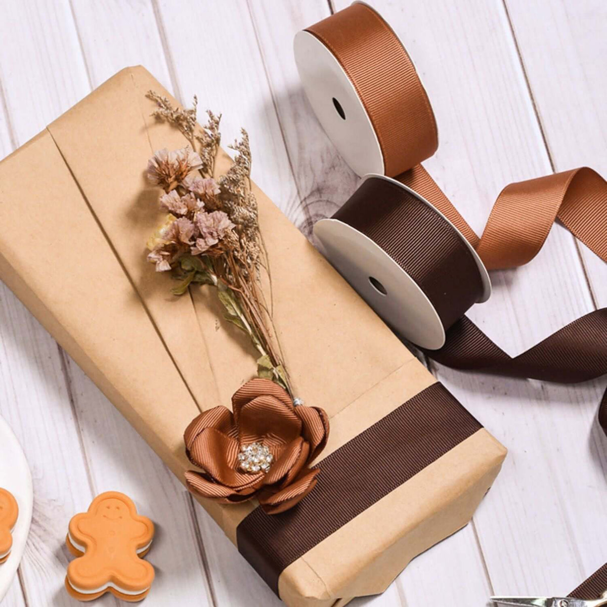 Wholesale Grosgrain Ribbon – Dark Brown Color Series – 3/8", 5/8", 7/8", 1.5" Wide – 100 Yards Per Roll – Bulk 500 Yards Minimum | Laribbons Custom - laribbons Custom Shop