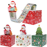 🎄 Christmas Money Pull Gift Box – Foldable DIY Party Box | Red, Green & White | Fun Holiday Decoration | Laribbons Custom - laribbons Custom Shop