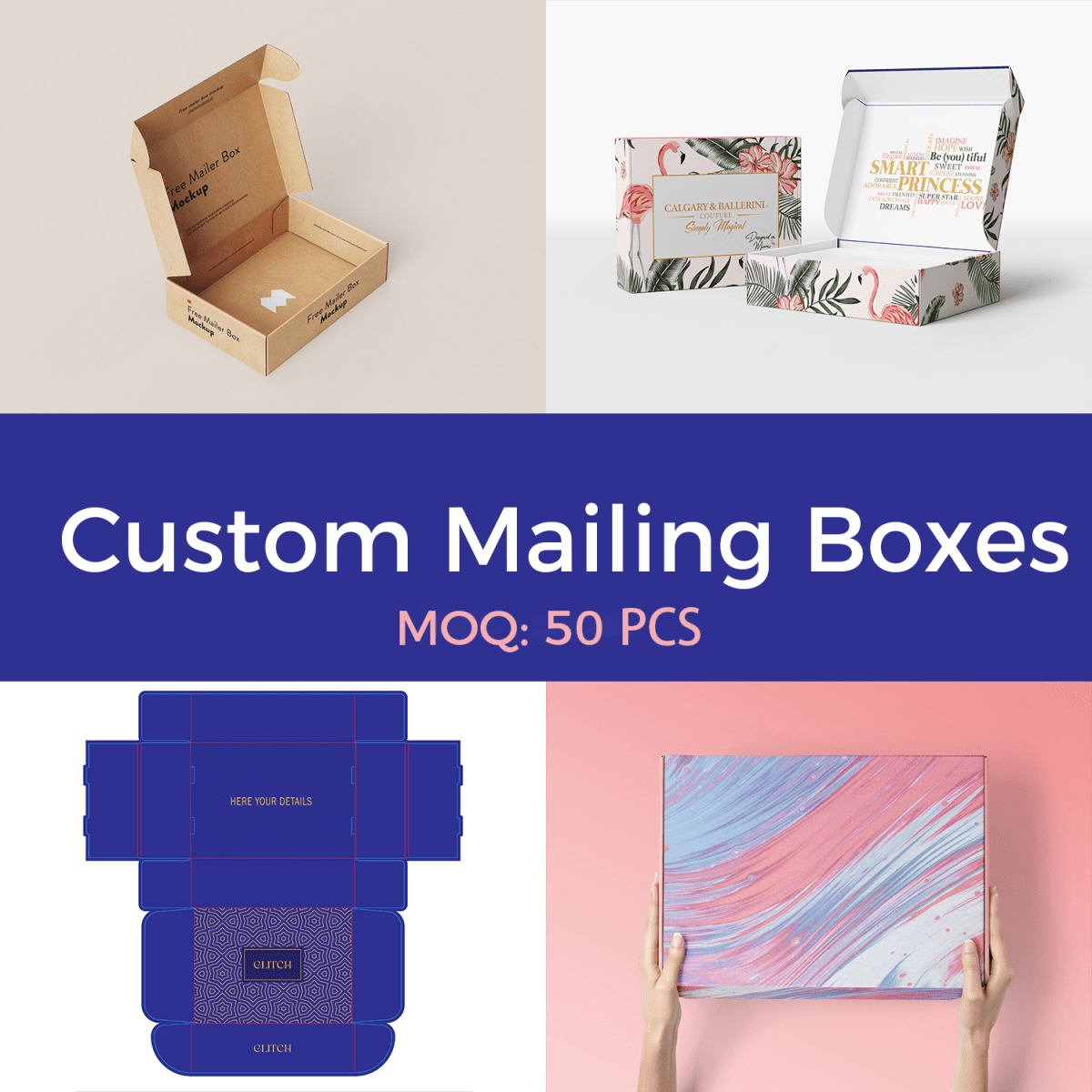 Custom Mailer Boxes with Logo – Branded Packaging for E - commerce & Small Businesses | 50 PCS MOQ | Laribbons Custom - laribbons Custom Shop