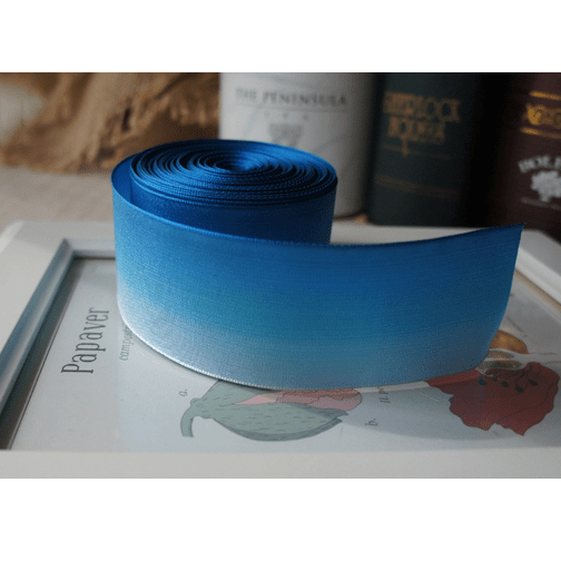 Blue Gradient Wired Ribbon – 1.5" x 20 Yards, Ombre Holiday Ribbon for Christmas & New Year | Laribbons Custom - laribbons Custom Shop