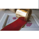 Wired Double - Sided Christmas Ribbon 2.5