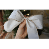 Ivory Ribbon with Silver Glitter Stars – 3