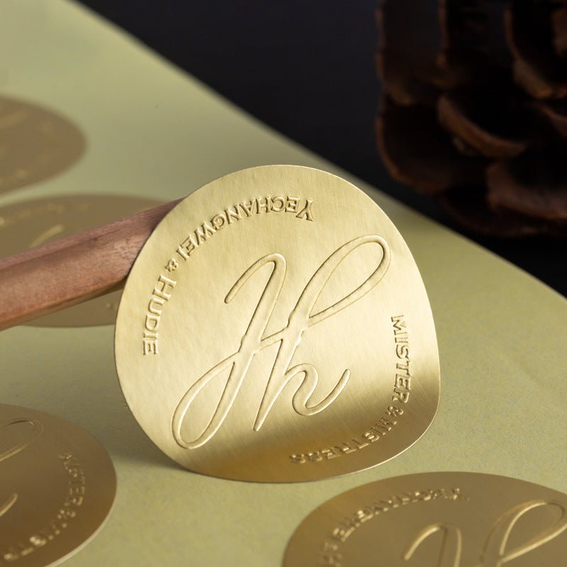 Matte Gold Foil Stickers