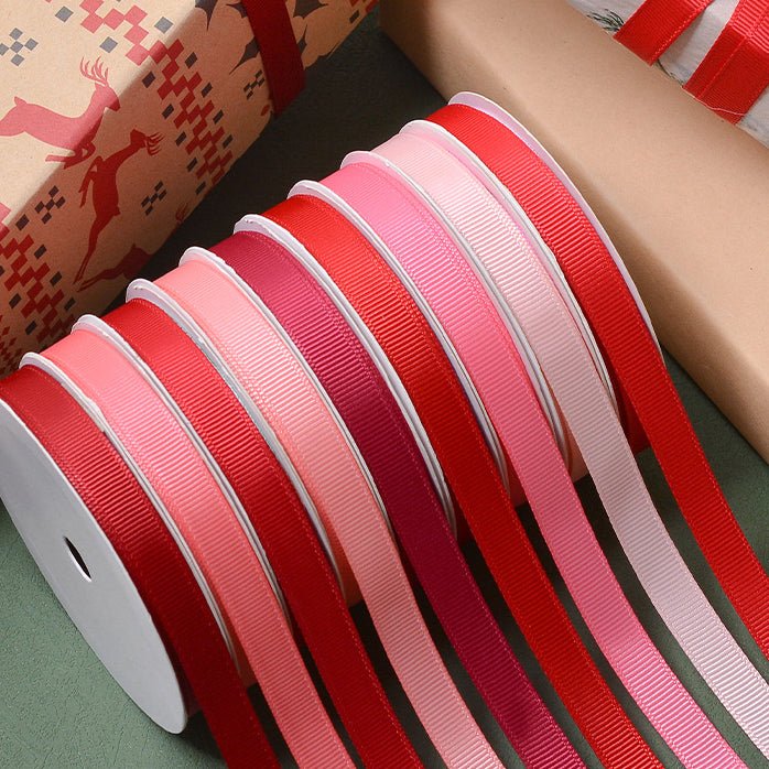 Wholesale Grosgrain Ribbon – Red Color Series – 3/8", 5/8", 7/8", 1.5" Wide – 100 Yards Per Roll – Bulk 500 Yards Minimum| Laribbons Custom - laribbons Custom Shop