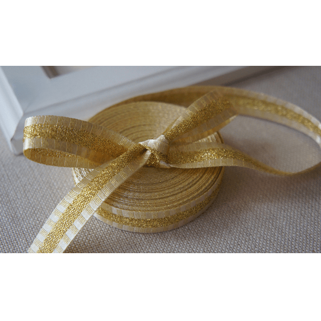 Gold Glitter Christmas Ribbon – 5/8" x 10 Yards, Holiday Gift Wrapping & Décor | Laribbons Custom - laribbons Custom Shop