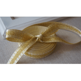 Gold Glitter Christmas Ribbon – 5/8
