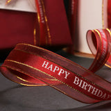 Personalized Satin Center Organza Ribbon - laribbons Custom Shop