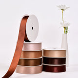 Wholesale Double Faced Satin Ribbon – Dark Brown Color Series – 3/8