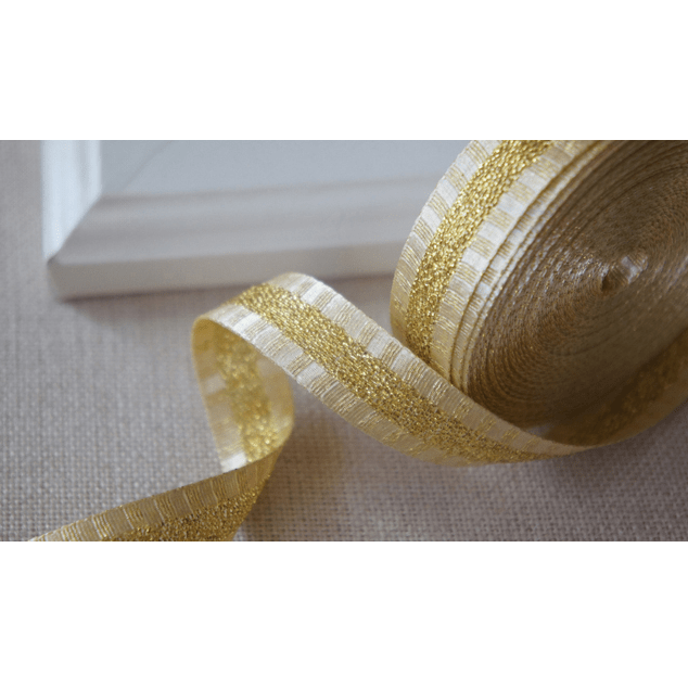Gold Glitter Christmas Ribbon – 5/8" x 10 Yards, Holiday Gift Wrapping & Décor | Laribbons Custom - laribbons Custom Shop