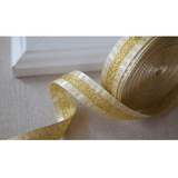 Gold Glitter Christmas Ribbon – 5/8