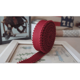 Burgundy Herringbone Ribbon 1