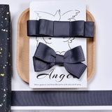 Wholesale Grosgrain Ribbon – Black, White & Gray Color Series – 3/8