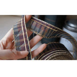 Plaid Gold - Edged Sparkle Ribbon 1.2