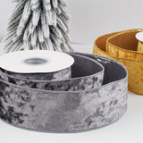 Reversible Velvet Ribbon 2.5 Inch | Double - Sided Velvet & Metallic Backing | 10 Yard Roll | Laribbons Custom - laribbons Custom Shop