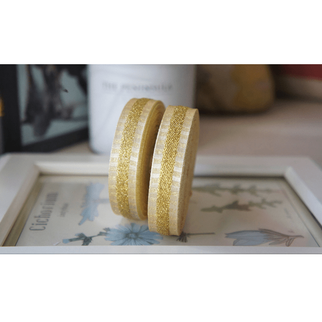 Gold Glitter Christmas Ribbon – 5/8" x 10 Yards, Holiday Gift Wrapping & Décor | Laribbons Custom - laribbons Custom Shop