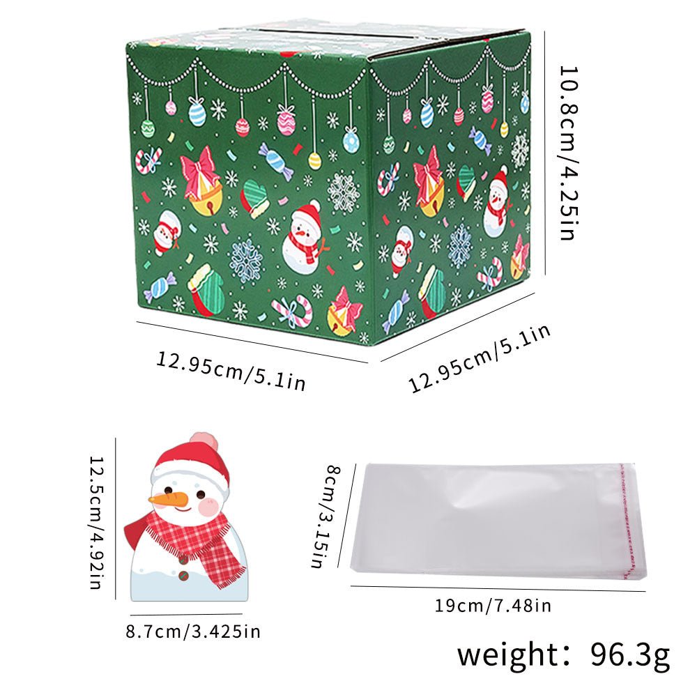 🎄 Christmas Money Pull Gift Box – Foldable DIY Party Box | Red, Green & White | Fun Holiday Decoration | Laribbons Custom - laribbons Custom Shop