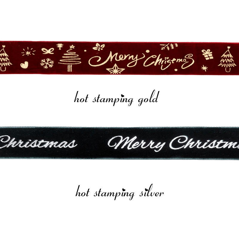 Custom Foil Stamped Velvet Ribbon with Logo – Luxury Gift & Retail Packaging | Laribbons Custom - laribbons Custom Shop