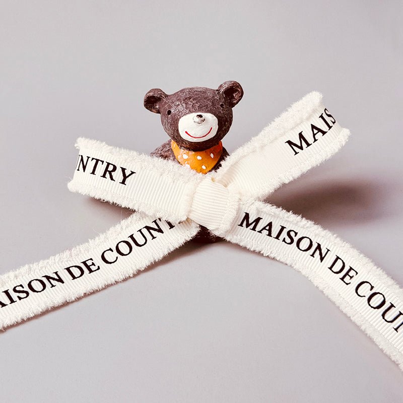 Custom Frayed Edge Grosgrain Ribbon – Single - Color Eco Ink Printing | 5/8" • 1" • 1.5" Widths | Laribbons Custom - laribbons Custom Shop