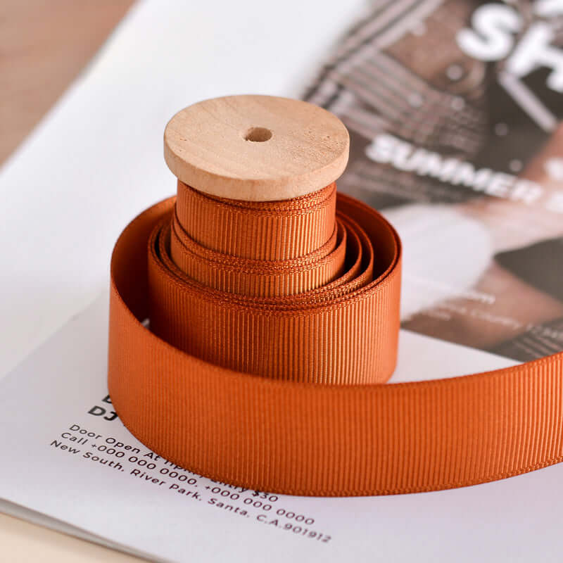 Wholesale Grosgrain Ribbon – Dark Brown Color Series – 3/8", 5/8", 7/8", 1.5" Wide – 100 Yards Per Roll – Bulk 500 Yards Minimum | Laribbons Custom - laribbons Custom Shop