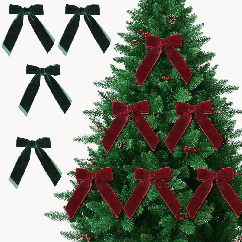Mini Velvet Bows with Twist Ties, Christmas Velvet Ribbon Bows for Gift Wrapping, Tree Ornaments, DIY Crafts - Laribbons Custom