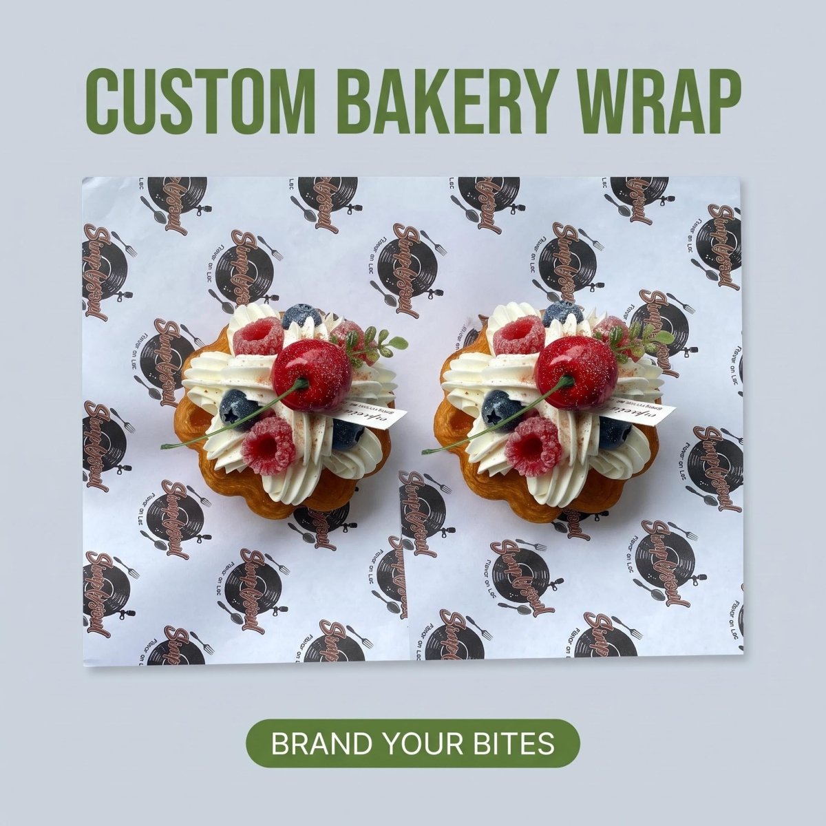 Custom Greaseproof Paper | Branded Food-Grade Wrapping Paper | LaRibbons - Laribbons Custom