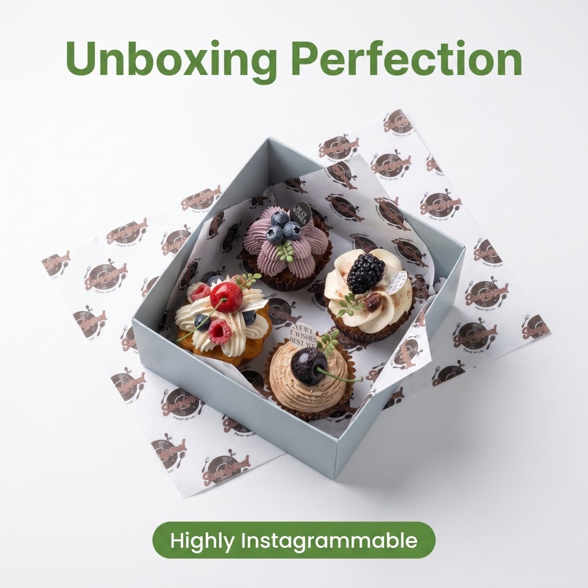 Custom Greaseproof Paper | Branded Food-Grade Wrapping Paper | LaRibbons - Laribbons Custom
