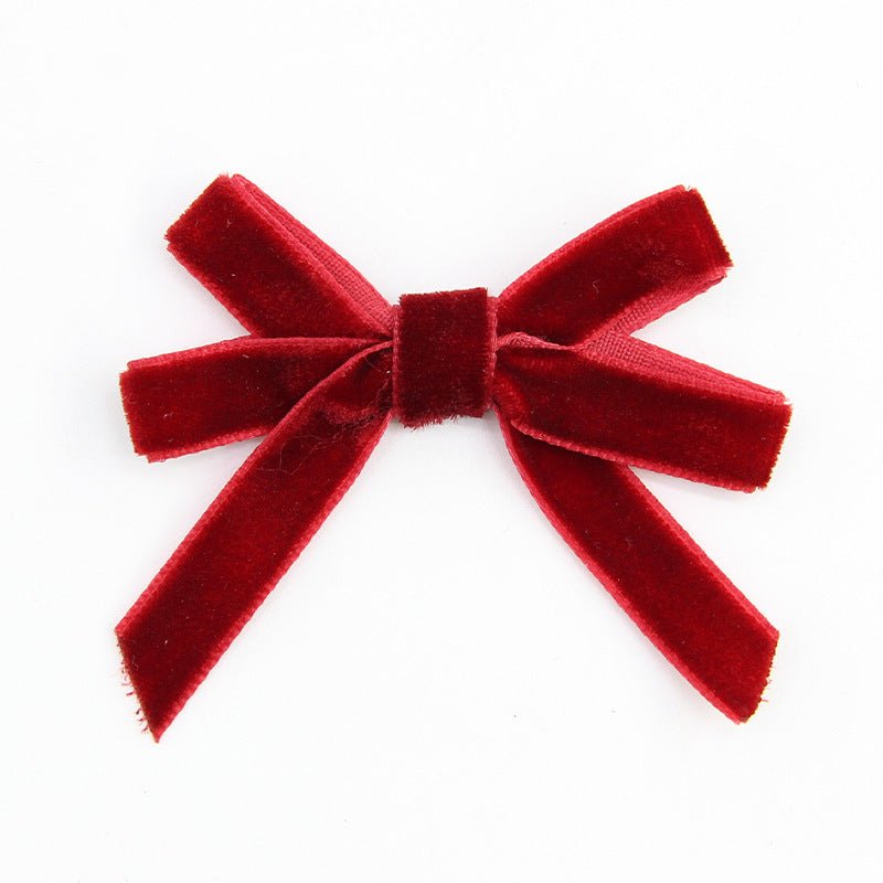 Mini Velvet Bows with Twist Ties, Christmas Velvet Ribbon Bows for Gift Wrapping, Tree Ornaments, DIY Crafts - Laribbons Custom
