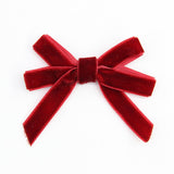 Mini Velvet Bows with Twist Ties, Christmas Velvet Ribbon Bows for Gift Wrapping, Tree Ornaments, DIY Crafts - Laribbons Custom