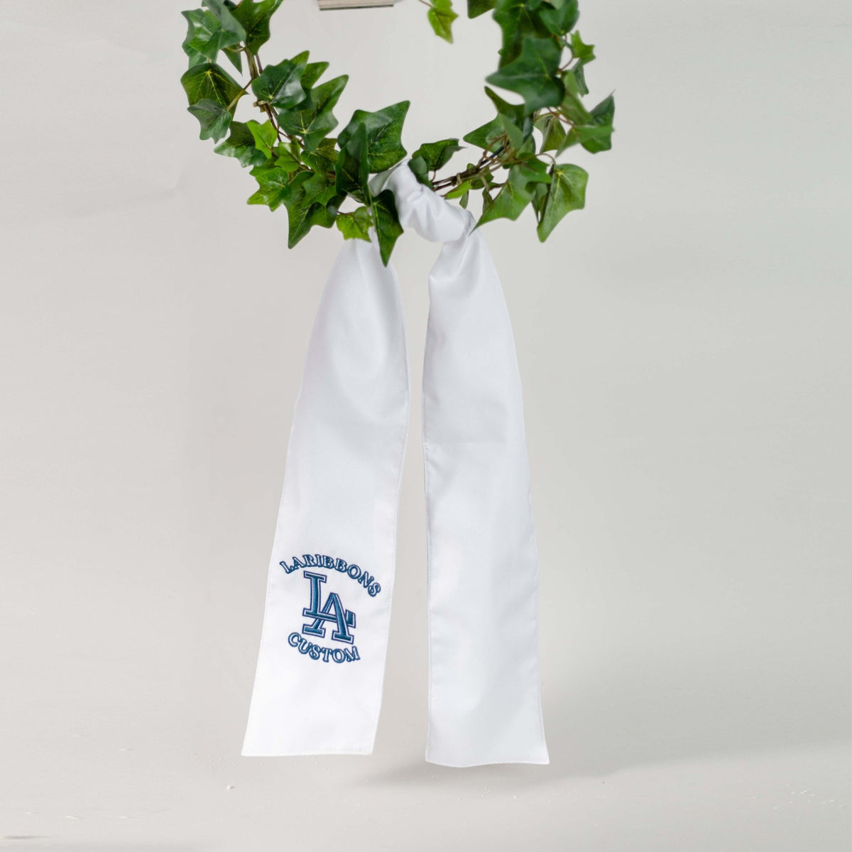Custom Embroidered Wreath Sash | Monogram new home customized | LaRibbons - laribbons Custom Shop