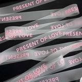 Custom Waterproof TPU Transparent Ribbon – Valentine's Day | 50 or 100 Yards Roll | Laribbons Custom - laribbons Custom Shop