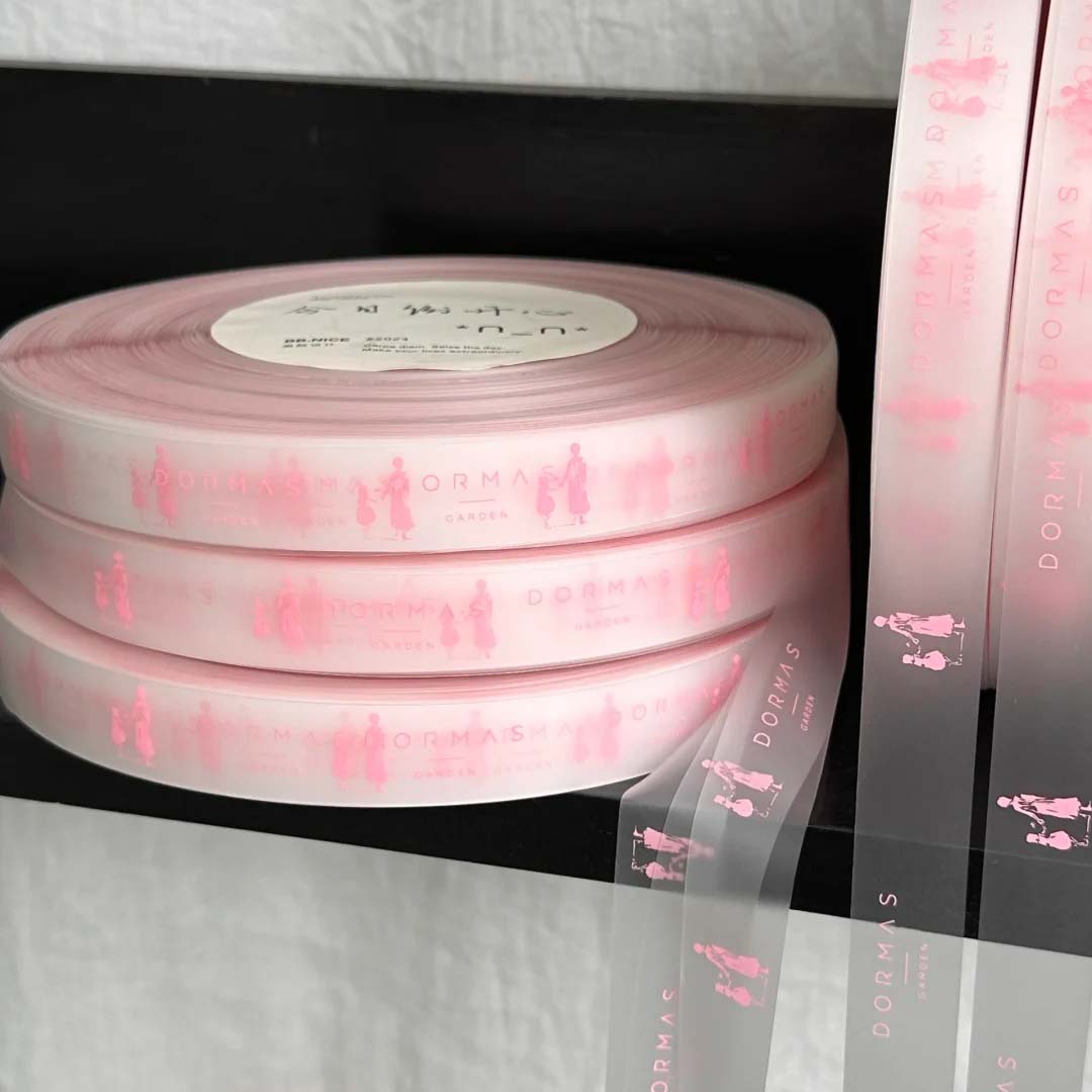 Custom Waterproof TPU Transparent Ribbon – Valentine's Day | 50 or 100 Yards Roll | Laribbons Custom - laribbons Custom Shop