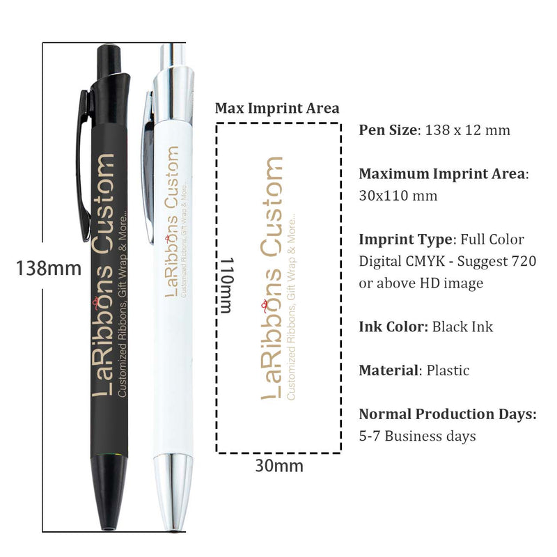 Custom Wrap Ballpoint Pen | Personalized Printed | LaRibbons