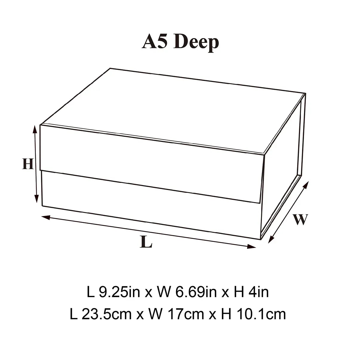 Glossy Laminated Magnetic Foldable Rigid Gift Box - Medium Size | Multiple Colors | Custom Logo Available