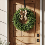 Custom Boxwood Wreath – Handmade Preserved Greenery for Door & Decor | Laribbons Custom - laribbons Custom Shop