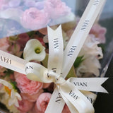 Elegant Custom Grosgrain Edge Satin Ribbon - 100 Yards per Roll for Crafting, Decorating, and Gift Wrapping
