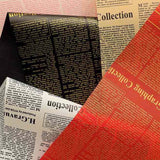 Floral Wrapping Paper Like Newspaper BOPP | MOQ 100pcs | Laribbon Custom - laribbons Custom Shop