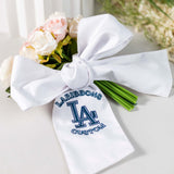 Custom Embroidered Wreath Sash | Monogram new home customized | LaRibbons - laribbons Custom Shop