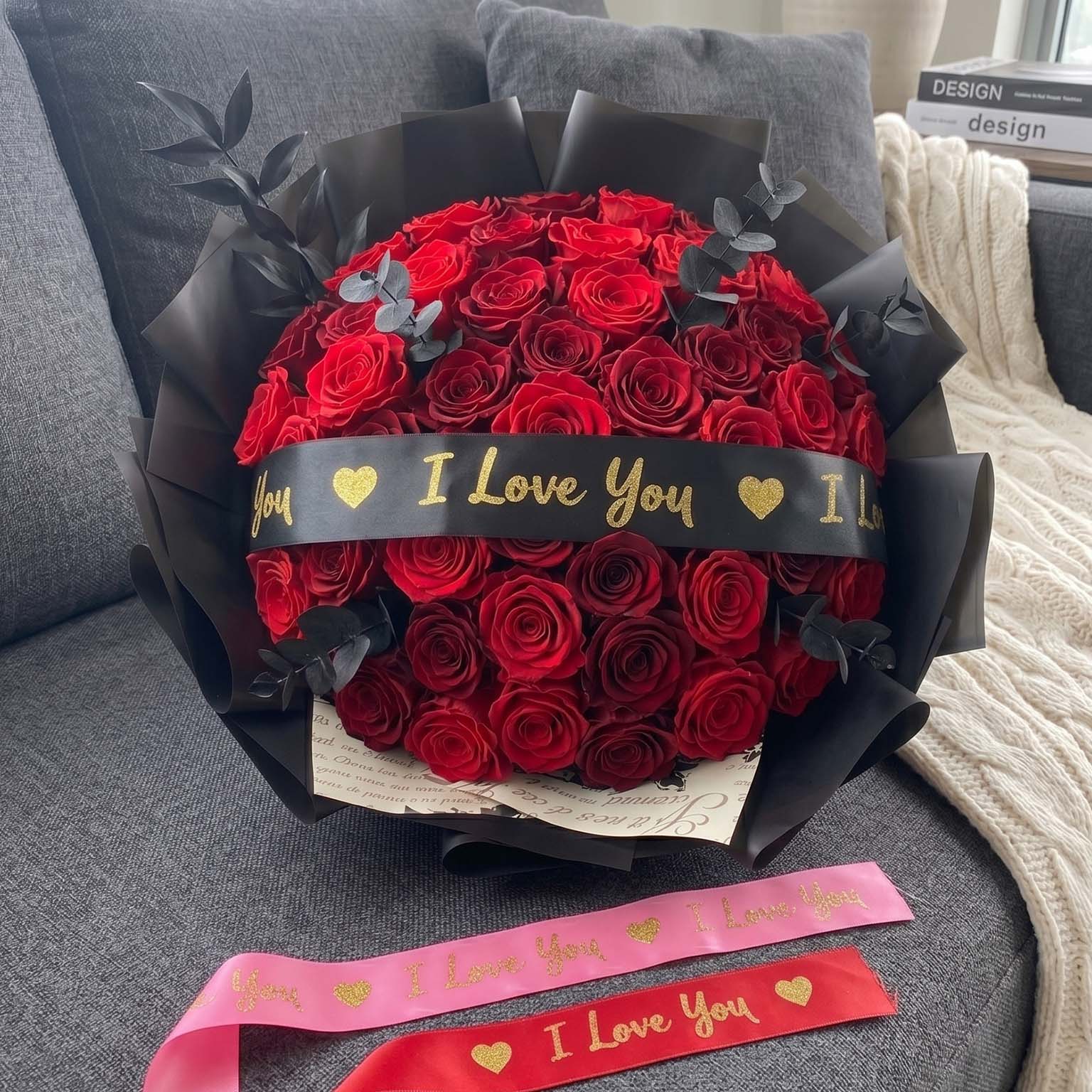 Custom Shimmer Glitter Satin Ribbon – Mother’s Day MOQ 200Y Widths & Colors | Laribbons Custom - laribbons