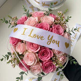 Custom Shimmer Glitter Satin Ribbon – Mother’s Day MOQ 200Y Widths & Colors | Laribbons Custom - laribbons
