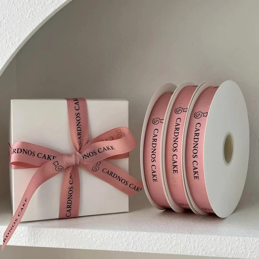 Custom Grosgrain Ribbon – Valentine's Day Personalized Logo, Text & Icons | 100 Yards Per Roll | Laribbons Custom - laribbons Custom Shop