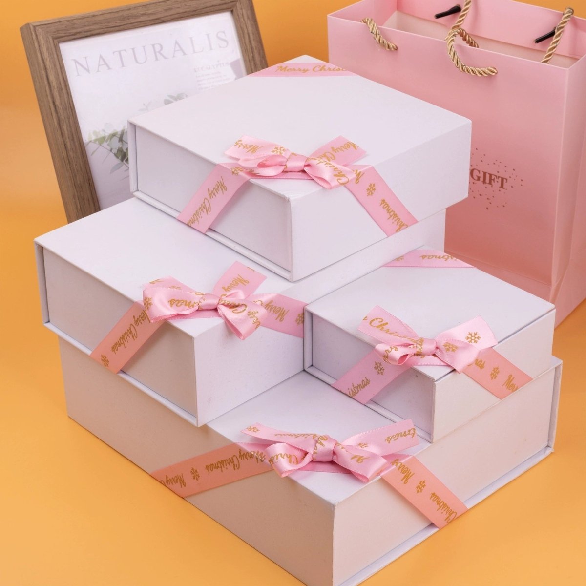 Premium Polyester DIY Gift Box Bows |MOQ 50 pcs| Customizable Logo & Bow | Laribbons Custom - laribbons