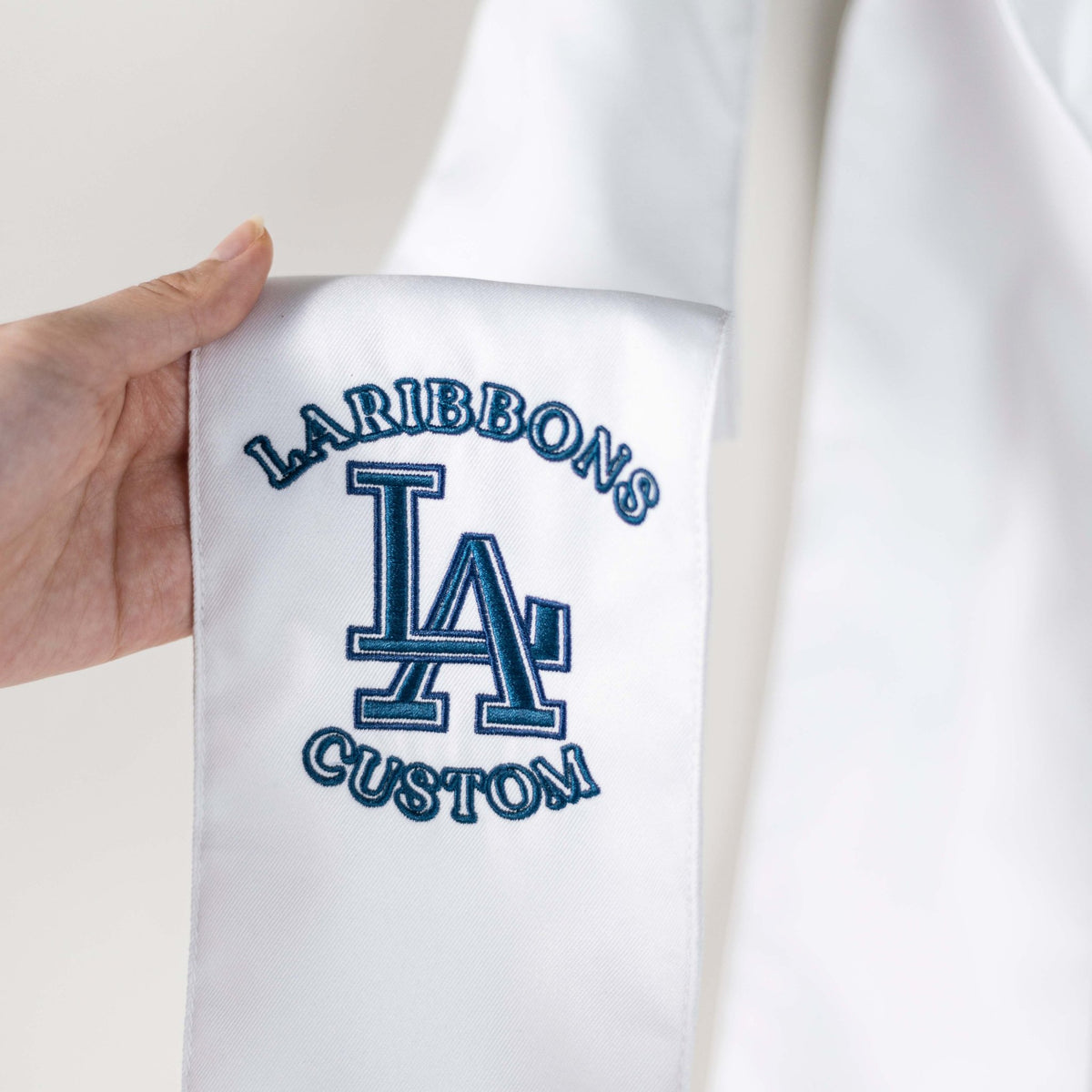Custom Embroidered Wreath Sash | Monogram new home customized | LaRibbons - laribbons Custom Shop