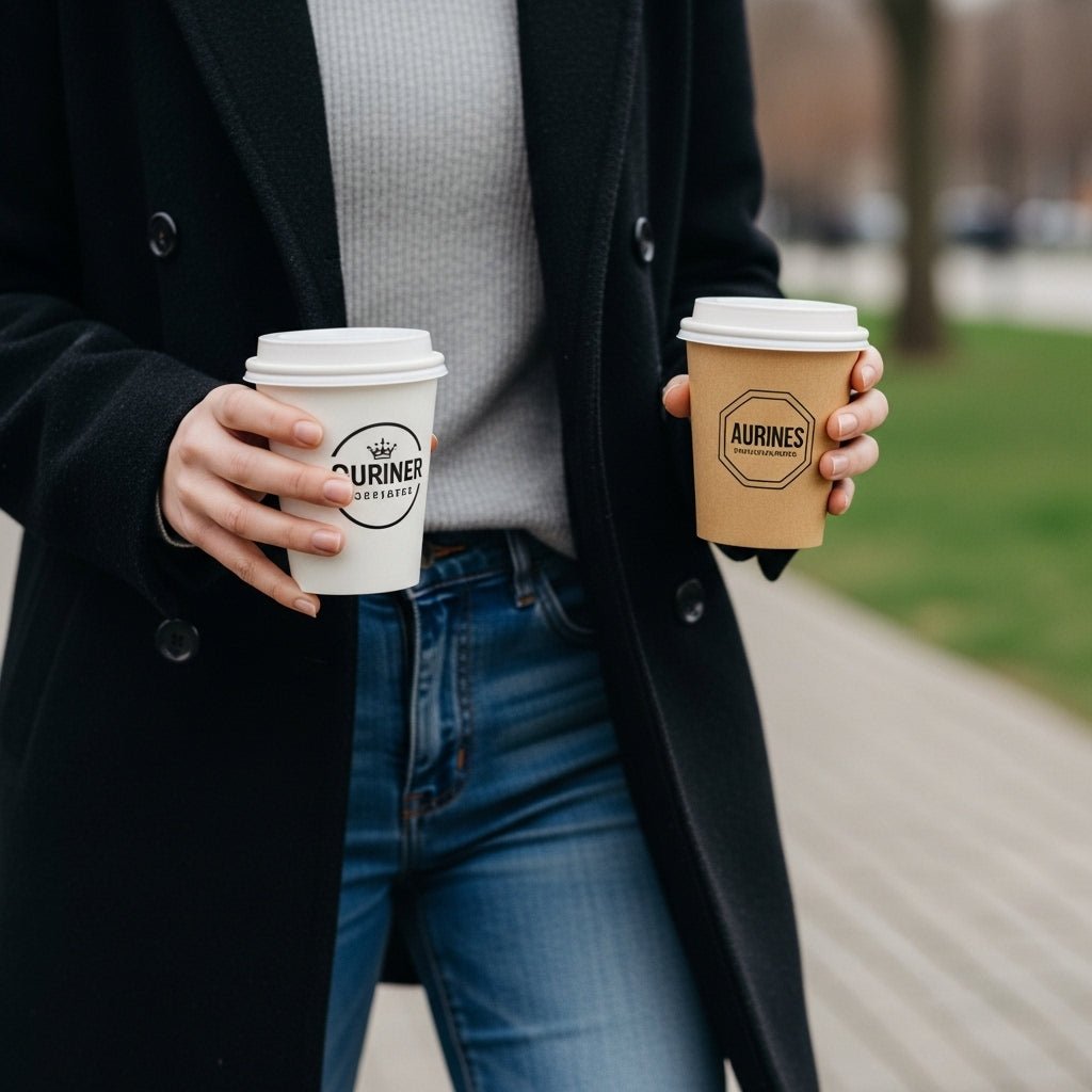 Custom Printed Paper Cups – Single Wall | 7oz/9oz/12oz/14oz/16oz | Personalized Hot & Cold Drink Cups with Logo | Laribbons Custom - laribbons Custom Shop