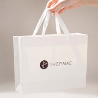 Custom Logo Paper Bags – 250gsm | 30 Sizes · 10 Colors · Ready to Ship | Laribbons Custom