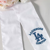 Custom Embroidered Wreath Sash | Monogram new home customized | LaRibbons - laribbons Custom Shop