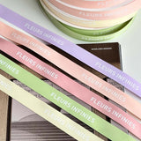 Custom Printed Polycotton Ribbon – Valentine's Day Personalized Logo, Text & Icons for Gift Wrapping | 100 Yards Per Roll | Laribbons Custom - laribbons Custom Shop